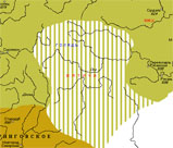 Карта расселения вятичей в XI веке